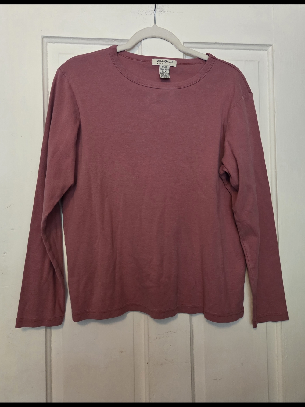 Eddie Bauer Long-Sleeve Crewneck Top - Dusty Mauve